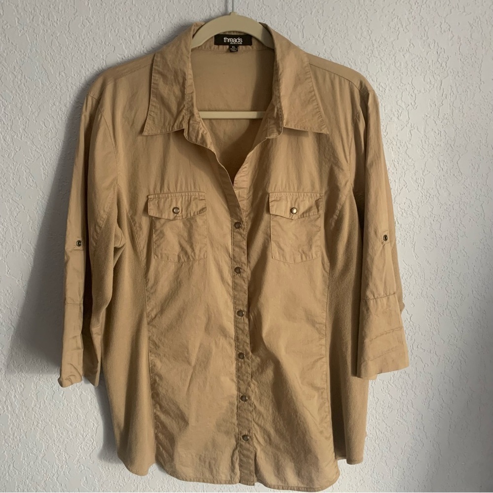 Threads Saks Fifth Avenue 100% Cotton Shirt